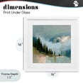 thumbnail image 4 of Stupell Industries Transitional Fog On The Mountains White Framed Print Under Glass, 16 x 16, by Kim Curinga, 4 of 8