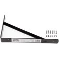 thumbnail image 2 of (2 pack) Hyper Tough Heavy Duty Shelf Bracket, 8 in x 12 in, Black, Steel, Mounting Hardware Included, 2 of 8