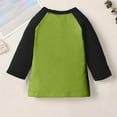 thumbnail image 4 of Trupants Big Girls 9T Green Raglan Shirt - Stretchy Polyester Spandex, 3/4 Sleeve, Machine Washable for School & Daily Active Play, 4 of 6