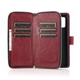 thumbnail image 6 of Feishell for Samsung Galaxy A71 5G (6.7 inch) Wallet Case for Women Men,Premium PU Leather Magnetic Clasp Zipper 9 Card Slots Folio Flip Holder Shockproof Purse Phone Case with Wrist Strap,Winered, 6 of 8