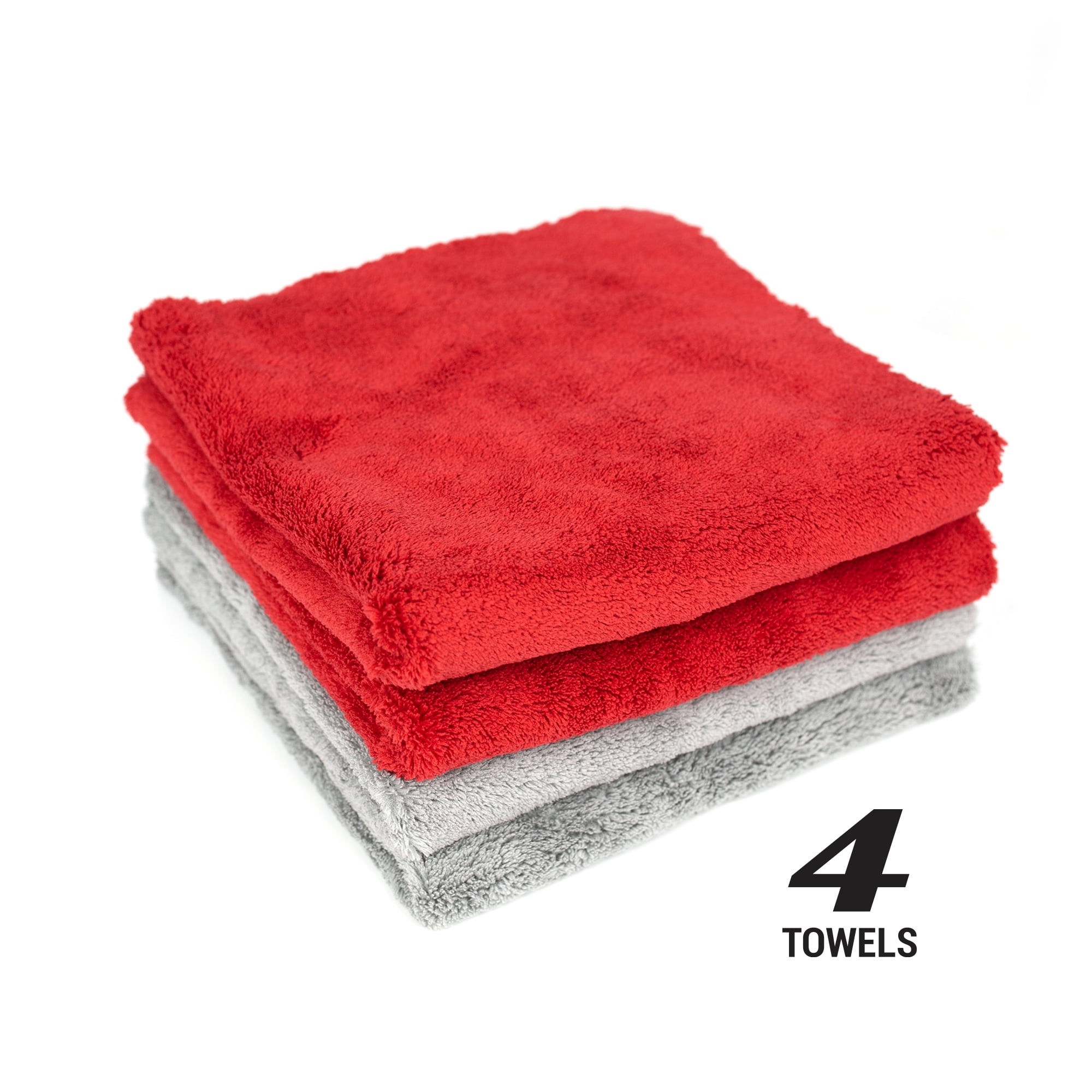 Platinum Series Final Finish, Cleaning, Dusting, Detailing Microfiber Towel, 4 Pack