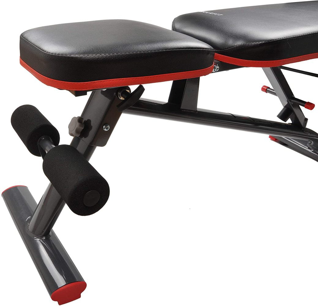HulkFit Adjustable and Foldable Utility Weight Bench for Upright, Incline,  Decline, and Flat Exercise (Regular) - Walmart.com