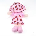 thumbnail image 3 of Cute Rag Doll Pink Orange With Hat And Fruit Clothes Doll Girl Gift, 3 of 5