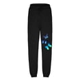 thumbnail image 4 of Ecqkame Women's Casual Baggy Sweatpants Women Fitness Sport Relaxed Loose Printing Elastic Waist Long Pants Black L, 4 of 8