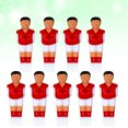 thumbnail image 2 of EeaseMX 9 piezas de futbolín de plástico para niños, accesorios de plástico para muñecas (rojo), 2 of 7