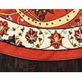 thumbnail image 6 of Unique Loom Espahan Collection Area Rug - Cape Cod (7' 10" Round Terracotta/Black), 6 of 8