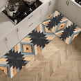 thumbnail image 5 of Farmhouse Kitchen Rug Sets 3 Piece,Black Blue Diamond Rugs Non Slip Kitchen Rugs and Mats Set,Boho Rugs for Floor Washable Kitchen Floor Rugs for Hallway Laundry Room 20x32+20x47+20x59 Inch, 5 of 5