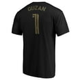thumbnail image 3 of Men's Brad Guzan Black Atlanta United FC Authentic Stack Player Name & Number T-Shirt, 3 of 3