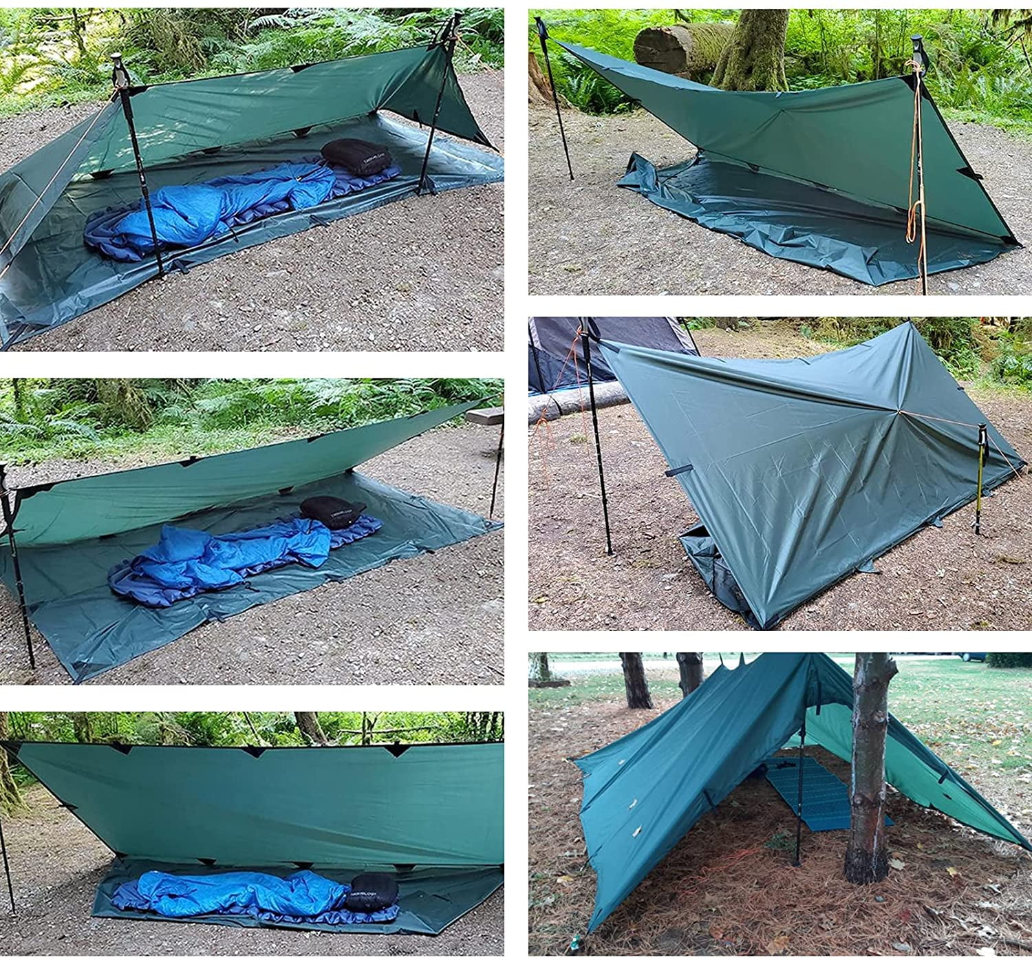 Waterproof Camping Tarp, 10X12FT 