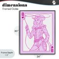 thumbnail image 4 of Stupell Industries Eclectic Cowgirl Queen of Hearts Black Framed Giclee Art, 24 x 30, by Ziwei Li, 4 of 8