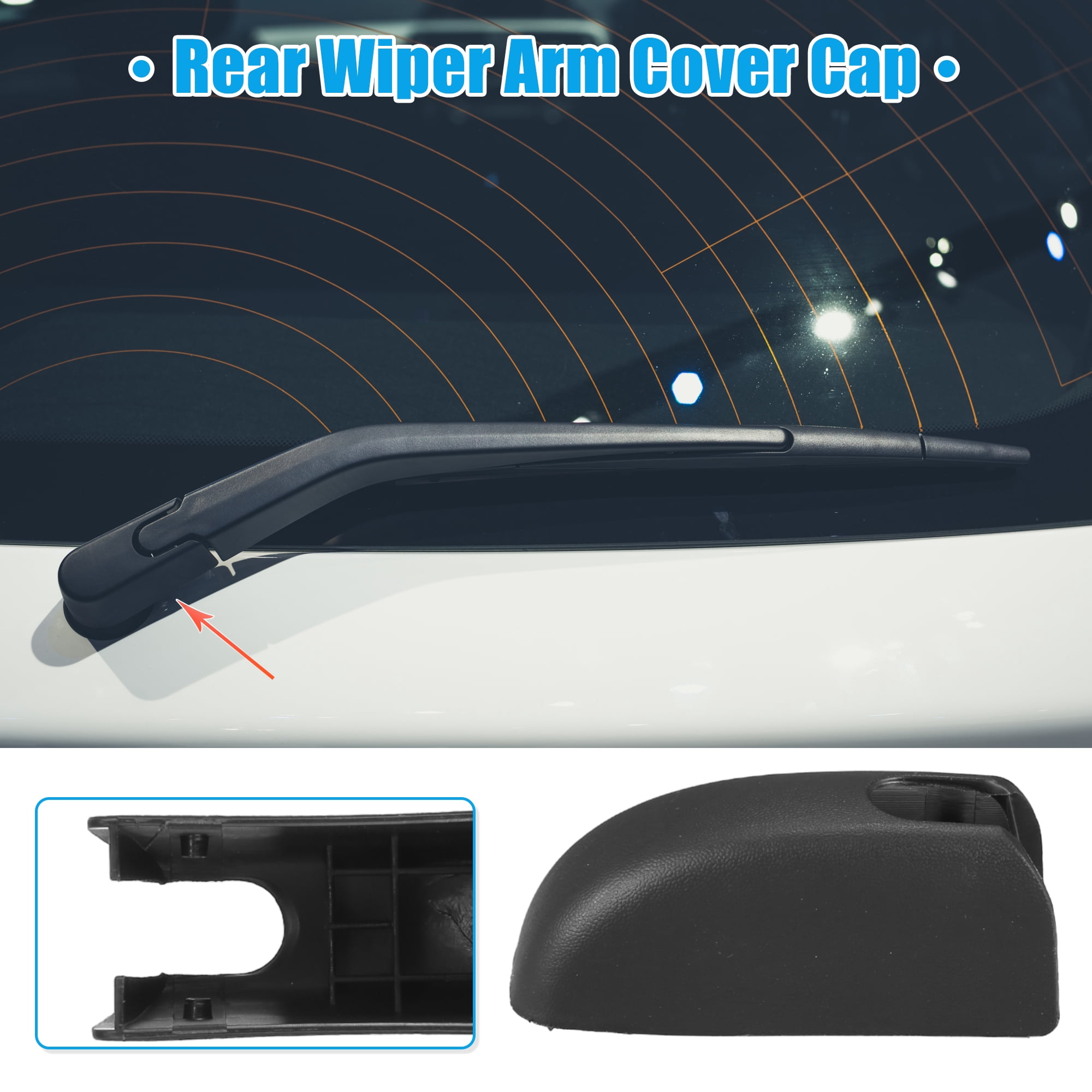 Unique Bargains Car Rear Windshield Wiper Arm Nut Cover Cap Fit for Toyota Highlander
