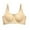 Beige, variant on biudgviw Front Closure Bras for Women Wireless Adjustable Strap Full Coverage Bras Breathable High Support Mesh Bralettes