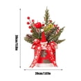 thumbnail image 3 of Xihbxyly Mini Adorno para Árbol de Navidad, Decoración Navideña con Agujas de Pino, Bayas y Piñas, Ambiente Festivo Vibrante, Decoración de Escritorio o Comercial, Tamaño 37 X 20 Cm, 3 of 6