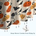 thumbnail image 6 of Halloween Pumpkin Spider Bat Pattern Shower Curtain 72"x72" ,Bathroom Decorative Shower Curtains Set with 12 Hooks,Modern Waterproof Washable Shower Curtain, 6 of 6