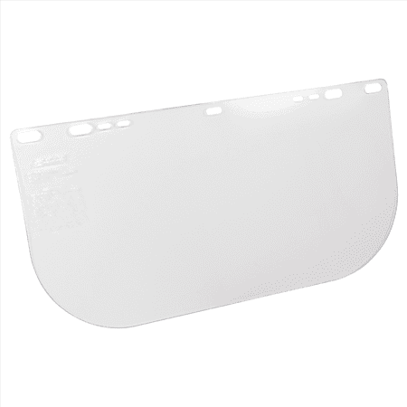 Jackson Safety Jackson Safety - Replacement Windows for F20 Polycarbonate Face Shields - Clear - 8" x 15.5" x.060" - E Shaped - Unbound - (12 Qty Pack)