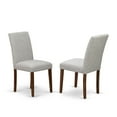 thumbnail image 2 of VABO7-OAK-W 7-Piece Vancouver Dining Table Set - Oval Table with 2 Pedestals, 17" Leaf, 6 Wood Seat Chairs - Oak Finish, 2 of 2