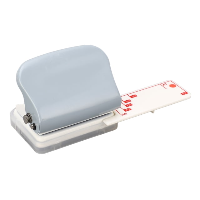 Perforadora portátil de mano para hojas sueltas, con 3 orificios y capacidad para 5 hojas, para álbumes de recortes