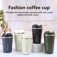 thumbnail image 1 of 380/500ml Leakproof Large Capacity Coffee Cup with Lid Stainless Steel Double Wall Vacuum Thermal Mug, 1 of 7