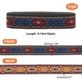 thumbnail image 3 of 10Yard Boho Jacquard Ribbon 1.3 inch Woven Lace Trim Emobridered Woven Ribbon Vintage Embroidered Ribbons, 3 of 6
