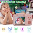 thumbnail image 4 of Oggfader Digital Camera for Kids 10-12 Retro Children's Digital Camera 2.4-inch 2000W High-definition Lens Be Abled To Take Photos Video Filter High-definition Mini Flip Selfie,Pink, 4 of 9