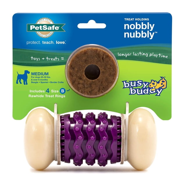 Juguete para Perros PetSafe Busy Buddy Nobbly Mediano para Masticadores Fuertes
