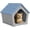 Blue, variant on Outdoor Dog House for Small Dogs (Blue, 23.43''L×22.64''W×22.8''H)