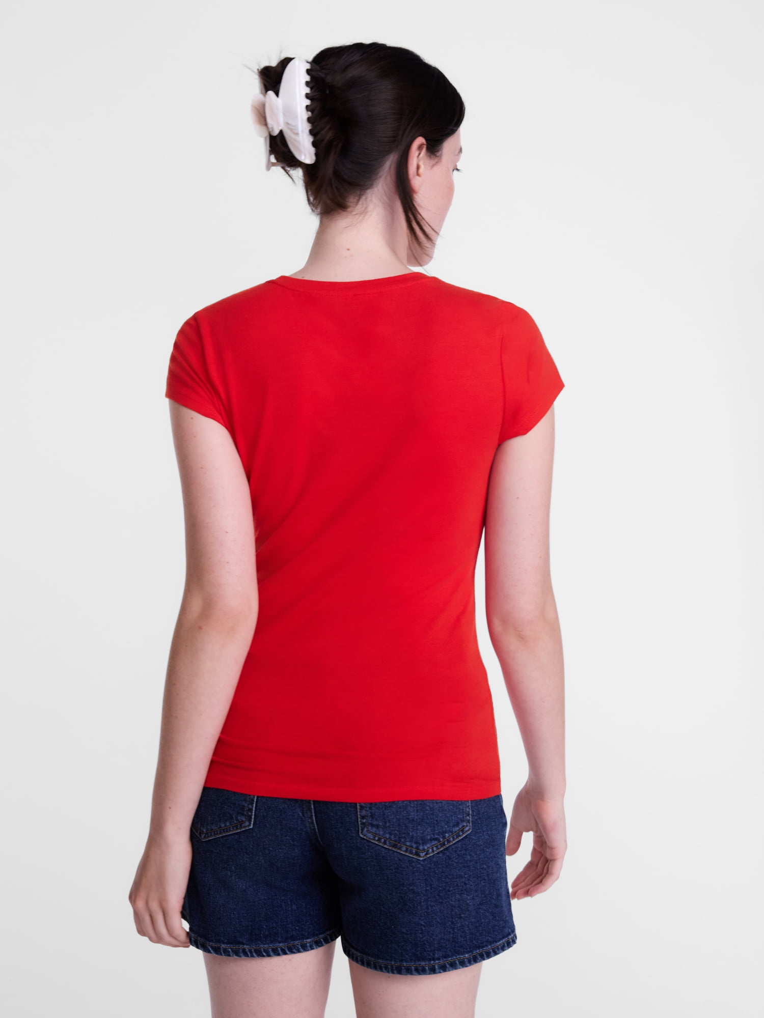 Scenario Women's and Women's Plus Tee with Short Cap Sleeves, Sizes XS-4X