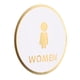 thumbnail image 2 of Letrero de baño acrílico Letrero para puerta de baño para hombres y mujeres Letrero para baño para Estilo E, 2 of 9