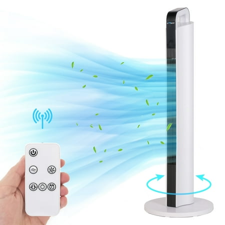 

Karmas Product Tower Fan 35 Inches Oscillating Bladeless Fan Standing Fan 35 dB Quiet Cooling Fan 8H Timer with Remote