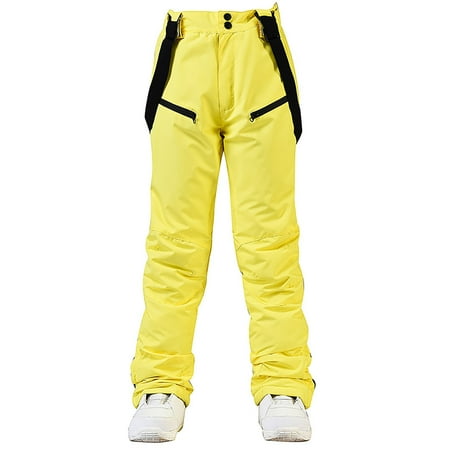 Hvyesh Ski Pants Women Snow Snowboard Pants Waterproof Insulated Baggy Windproof Hiking Winter Warm for Men Women