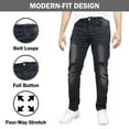 thumbnail image 3 of Men's 2-Pack Stretch Ripped Jeans - Denim Look with Flexibility & Comfort (Sizes: 30-42), 3 of 5