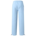 thumbnail image 5 of UDAUDU Boys Girls Sweatpants Open Bottom Baggy Sweat Pants School Uniform Straight Leg Fleece Loose Fit Gym Athletic Sweatpants Pockets Sky Blue 9-10 Years, 5 of 6