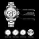 thumbnail image 2 of Reloj de lujo para hombre, resistente al agua, luminoso, cronógrafo de fácil lectura, esfera dorada/blanca/negra con reloj de pulsera con calendario, 2 of 7