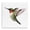 Hummingbird Flight Hovering, variant on Stupell Industries Contemporary Abstract Dog with Crown Gray Framed Giclee Art, 17 x 17, by Amelia Noyes