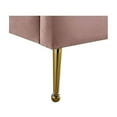 thumbnail image 6 of Velvet Platform Bed with Gold Legs & Tufted Headboard - Modern Bedroom Furniture, 6 of 6
