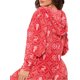 thumbnail image 4 of Pijama con capucha de manga larga con estampado floral para mujer, mono con cremallera de una pieza, ropa de dormir, mono XBTCLXEBCO T L, Rojo, 4 of 6