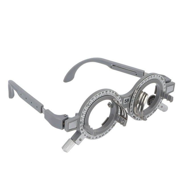 Montura de lentes de prueba óptica Montura de prueba ajustable profesional para ópticos, hospitales, escuelas Distancia pupilar 58 mm/2,3 pulgadas