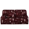 thumbnail image 1 of Sofá elástico Funda antideslizante Fundas para sofás sillas Protectores de 4 plazas con forma suave y antideslizante 92-122 pulgadas (patrón 8) Patrón 8 Unique Bargains Sofá Protectora, 1 of 9