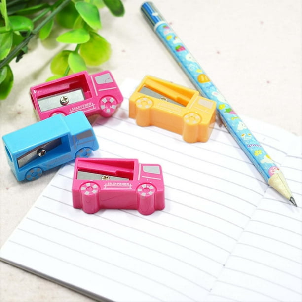 Sacapuntas de manivela manual portátil | Diseño de mini pato | Sacapuntas de lápices de colores con punta ajustable | Herramienta de arte de oficina compacta | Incluye 1 sacapuntas | Colores variados