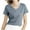 Dark Gray, variant on yillto Womens V Neck Shirts Basic Short Sleeve Loose Tee Tops Summer Casual Comfy Tshirts Clothes