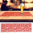 thumbnail image 4 of Rectangle Shape Felt Tablecloth Runner Placemats Table Mats Household Decorations(Red), 4 of 9