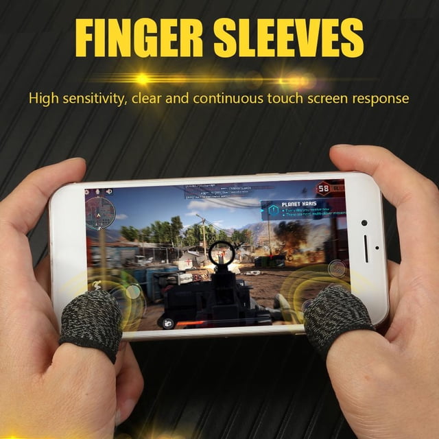 1 par de controladores de juegos transpirables a prueba de sudor para juegos dedo pulgar manga (G) Universal Accesorios Electrónicos