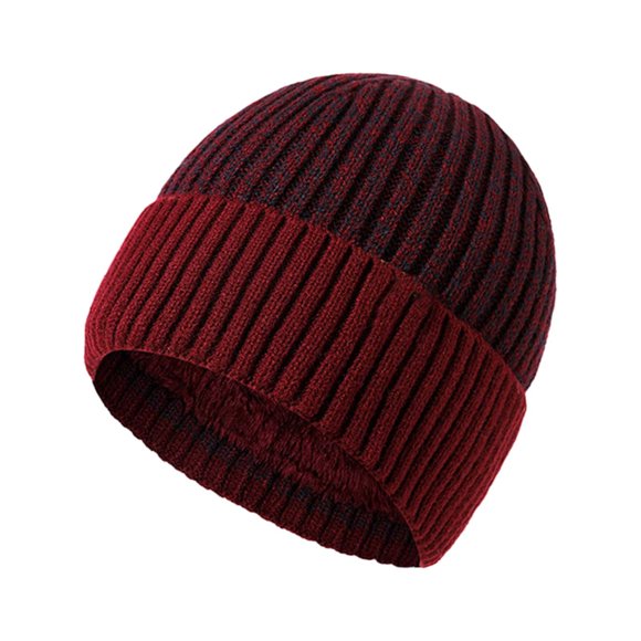 Outfmvch Winter Hats For Women Winter Hats For Men Men'S And Women'S Fashionable Warm Knitted Hat Small Woolen Hat Casual Hat Beanie Wine One Size