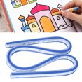 thumbnail image 4 of Règle Flexible avec 4 Règles de Courbe de Conception de Taille Différente pour le Dessin Ou la Mesure d'Ingénierie, les Graphiques de Conception, la Conception de Vêtements, 4 of 8