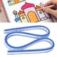 thumbnail image 4 of Flexible de plástico dibujo curva gobernante curva geométrica gobernantes de medición (50cm), 4 of 8