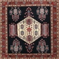 thumbnail image 1 of Ahgly Company Machine Washable Indoor Square Traditional Mauve Taupe Purple Area Rugs, 8' Square, 1 of 7