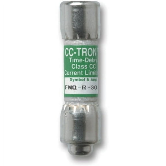 Cooper Bussmann - FNQ-R-30 - Bussmann FNQ-R-30 Limitron Class CC FNQ-R Time-Delay Fuse; Rejection-Type Fuse, 30 Amp, 600