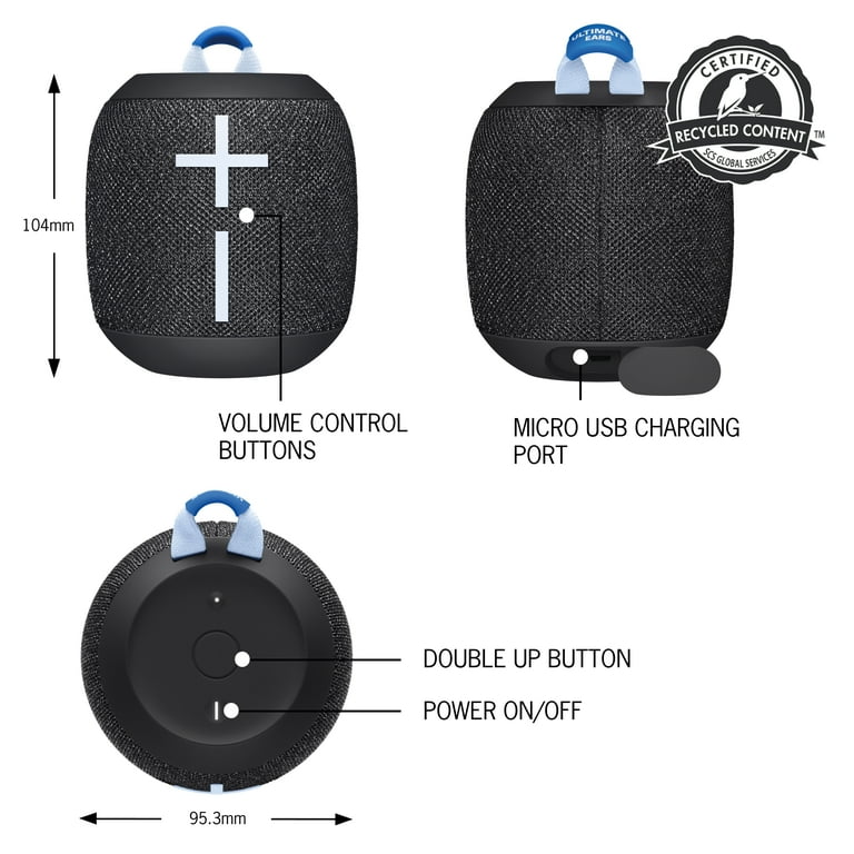 Ultimate Ears WONDERBOOM 3 - Active Black, Portable Mini