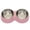 Pink, variant on Double Dog Bowls Stainless Steel Food and Water Set, Dual Cat Feeder with Detachable Design and Non Anti Tip Base, Easy Clean Pet Bowl Set for Small Medium Dogs and Cats 9.4x5x2Inch