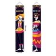 thumbnail image 5 of Suministros de decoración para fiestas de los Días Mexicanos de los Muertos, letrero para puerta de porche, suministros para fiestas del Día de los Muertos, decoraciones para fotomatón, decoraciones de Halloween para interiores y exteriores oso de fresa Electrónica, 5 of 5